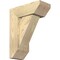 Ekena Millwork Traditional Slat Rough Sawn Bracket w/ Offset Brace, Douglas Fir, 6"W x 14"D x 18"H BKT0604X14X18TRA06RDF - alternate 1